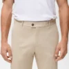 Pantalon en coton à coupe régulière Pantalon en coton à coupe régulière