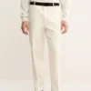 Pantalon en coton à pinces, coupe classique Pantalon en coton à pinces, coupe classique