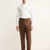 Pantalon en coton à pinces, coupe classique Pantalon en coton à pinces, coupe classique