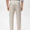 Pantalon en coton à pinces, coupe classique Pantalon en coton à pinces, coupe classique