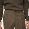 Pantalon en coton à pinces, coupe classique Pantalon en coton à pinces, coupe classique