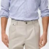Pantalon en coton à pinces, coupe classique Pantalon en coton à pinces, coupe classique