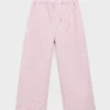 Pantalon en coton rayé
