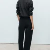 Pantalon en coton à taille élastique Pantalon en coton à taille élastique