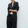 Pantalon en coton à taille élastique Pantalon en coton à taille élastique