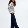 Pantalon en coton tricoté