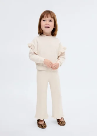Pantalon en coton tricoté