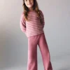 Pantalon en coton tricoté