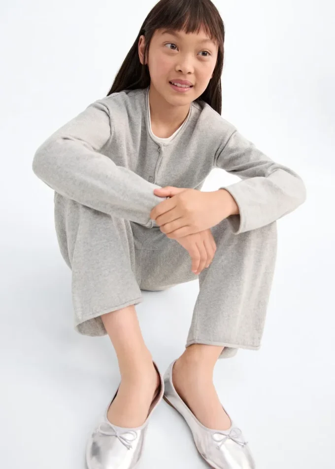 Pantalon en coton tricoté