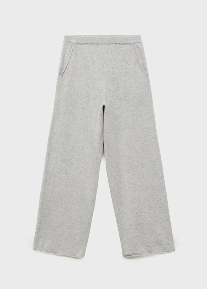Pantalon en coton tricoté