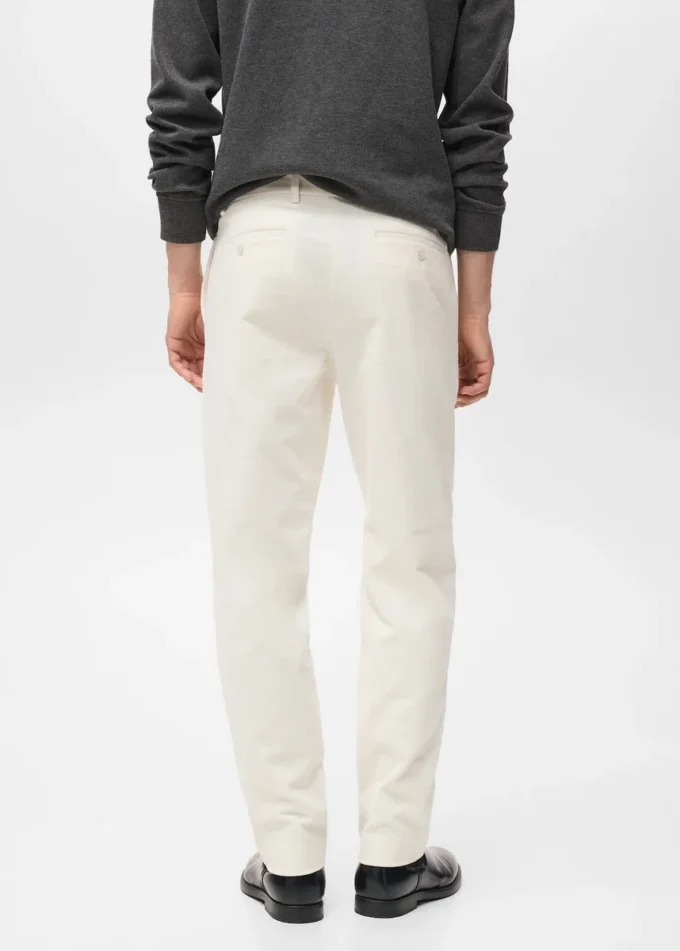 Pantalon en coton velours côtelé coupe classique Pantalon en coton velours côtelé coupe classique