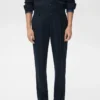Pantalon en flanelle à pinces, coupe droite Pantalon en flanelle à pinces, coupe droite