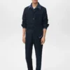 Pantalon en flanelle à pinces, coupe droite Pantalon en flanelle à pinces, coupe droite