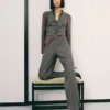 Pantalon en laine mouchetée Pantalon en laine mouchetée