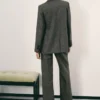 Pantalon en laine mouchetée Pantalon en laine mouchetée