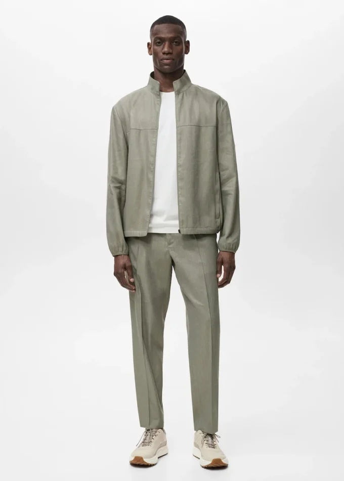 Pantalon en lin plissé Pantalon en lin plissé
