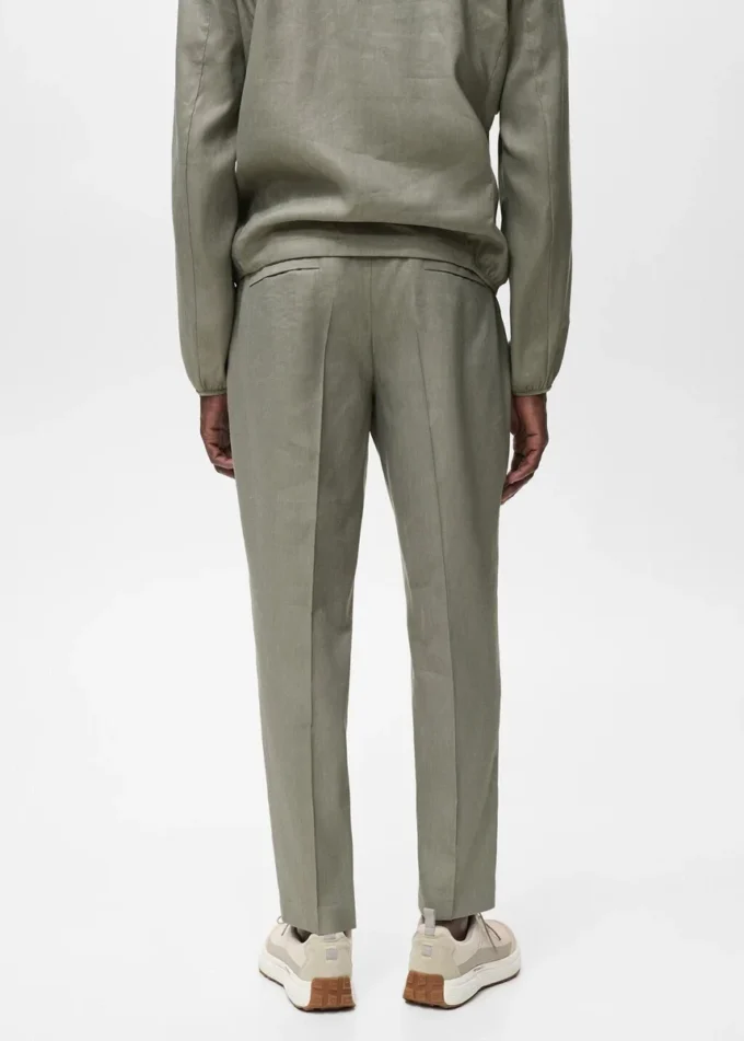 Pantalon en lin plissé Pantalon en lin plissé