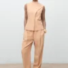 Pantalon en lyocell avec taille élastique Pantalon en lyocell avec taille élastique