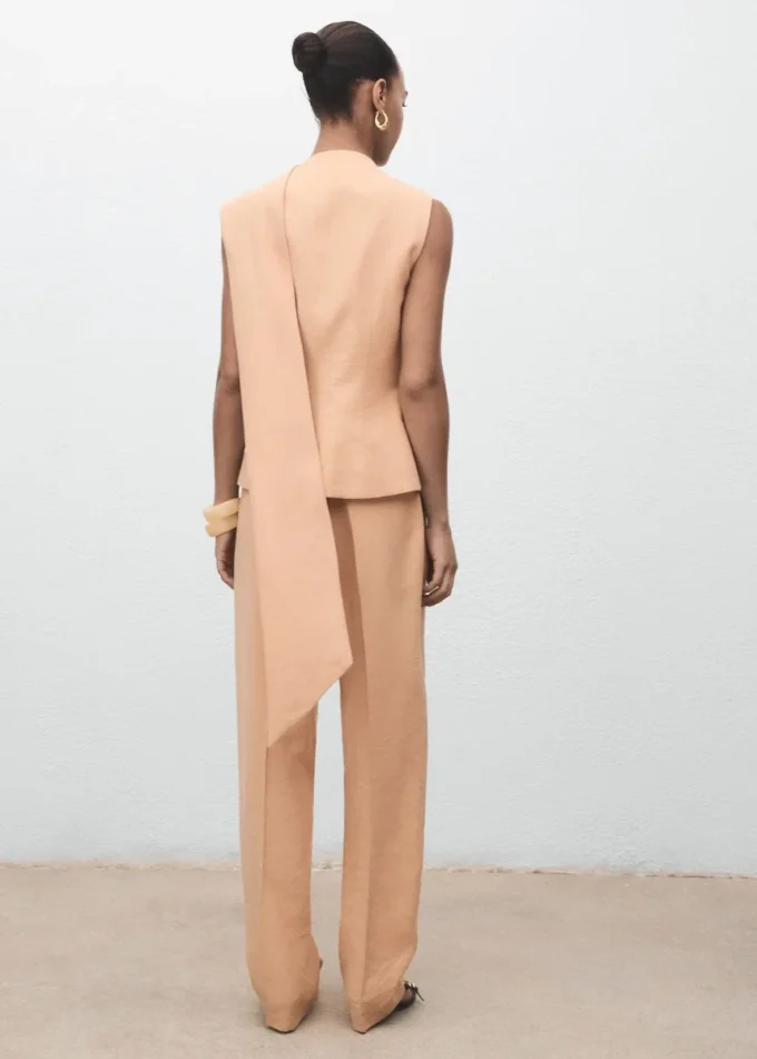 Pantalon en lyocell avec taille élastique Pantalon en lyocell avec taille élastique