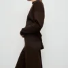 Pantalon en maille avec détails cousus Pantalon en maille avec détails cousus