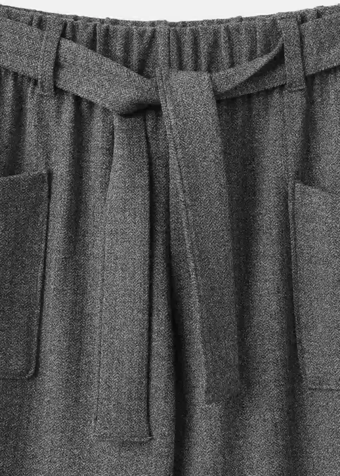 Pantalon en maille avec nœud Pantalon en maille avec nœud