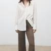 Pantalon en maille avec taille élastiquée Pantalon en maille avec taille élastiquée