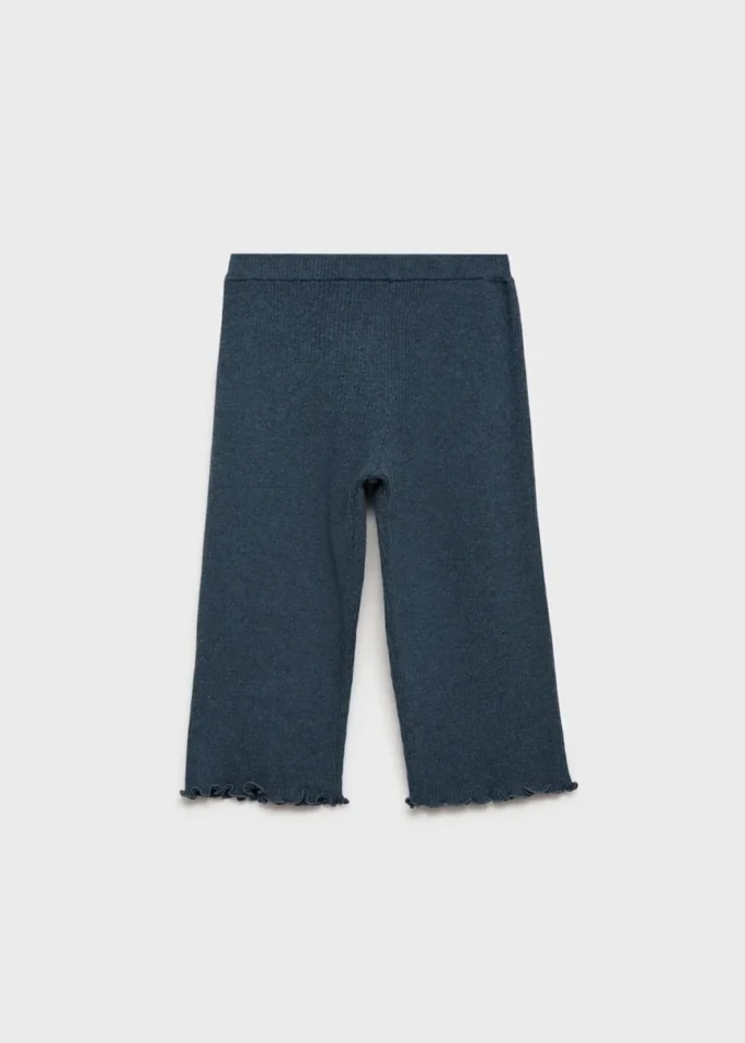 Pantalon en maille côtelée