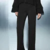 Pantalon en maille fine avec taille élastique Pantalon en maille fine avec taille élastique