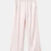 Pantalon en satin avec ouvertures latérales Pantalon en satin avec ouvertures latérales
