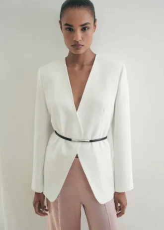 Pantalon en satin effet froissé