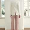 Pantalon en satin effet froissé Pantalon en satin effet froissé