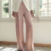 Pantalon en satin effet froissé Pantalon en satin effet froissé