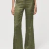 Pantalon en satin à imprimé géométrique Pantalon en satin à imprimé géométrique