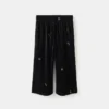 Pantalon en velours brodé