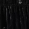 Pantalon en velours brodé