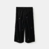 Pantalon en velours brodé