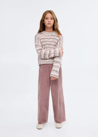 Pantalon en velours côtelé de coton