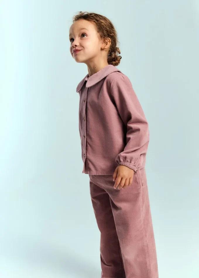 Pantalon en velours côtelé de coton