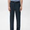 Pantalon fluide à pinces et coupe classique Pantalon fluide à pinces et coupe classique