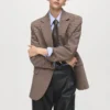 Pantalon large en simili cuir Pantalon large en simili cuir