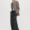 Pantalon large en simili cuir Pantalon large en simili cuir