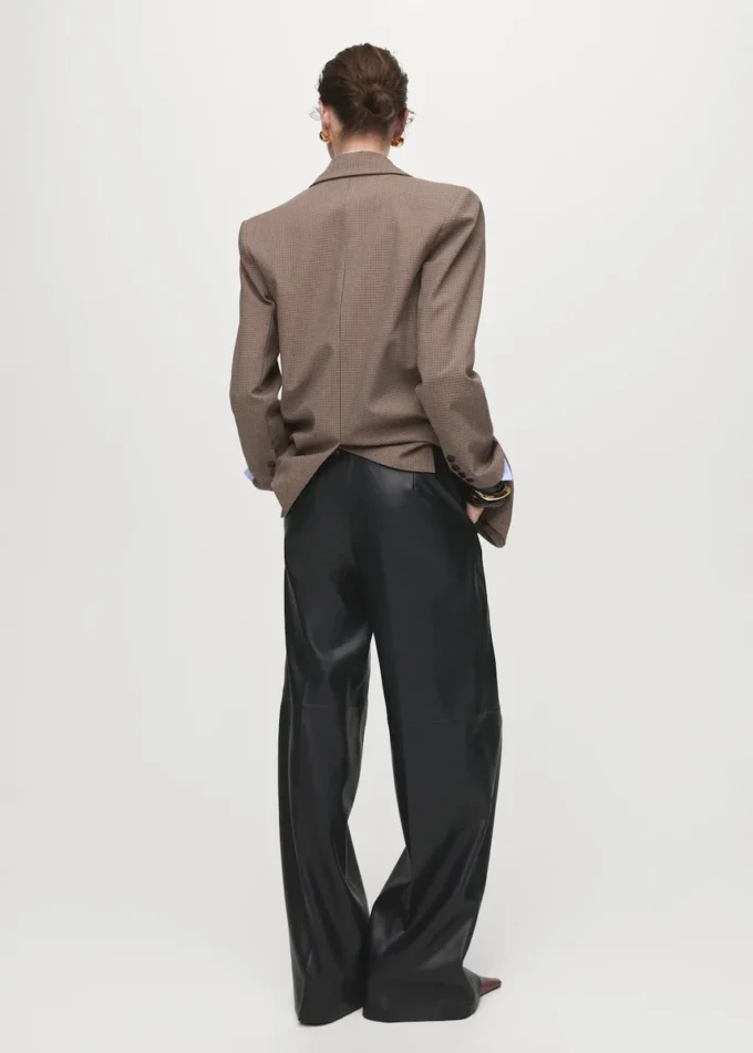 Pantalon large en simili cuir Pantalon large en simili cuir