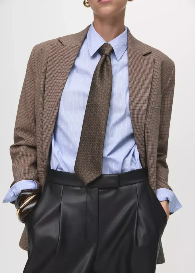 Pantalon large en simili cuir Pantalon large en simili cuir