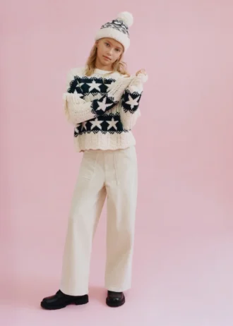 Pantalon large en velours côtelé