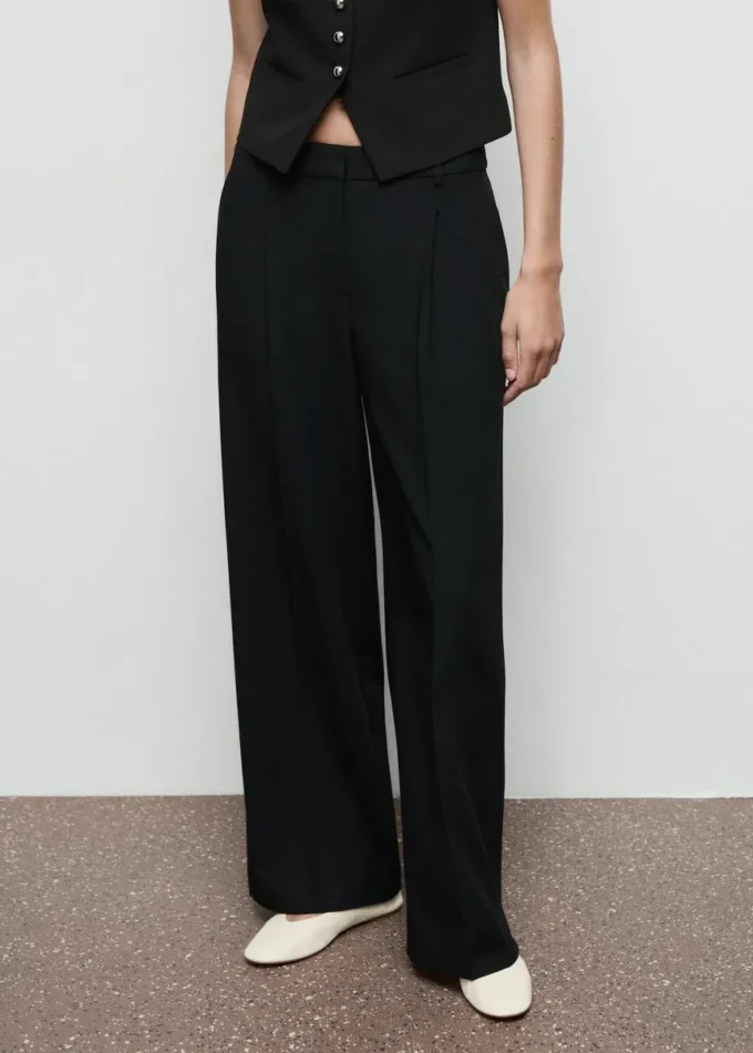 Pantalon large à plis Pantalon large à plis