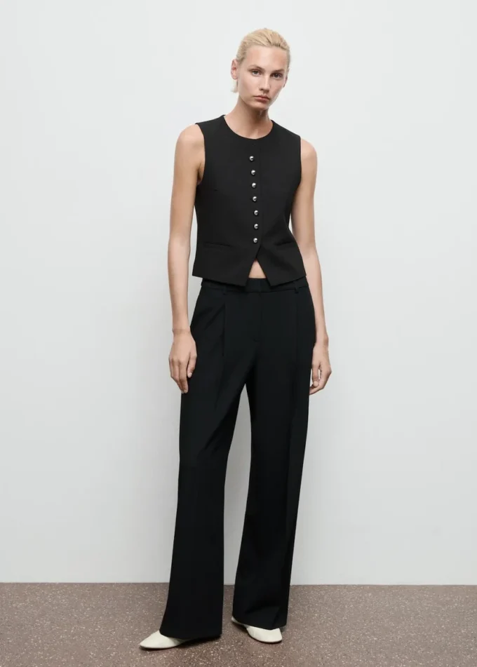 Pantalon large à plis Pantalon large à plis