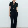 Pantalon large à plis Pantalon large à plis