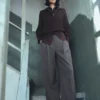 Pantalon large à plis Pantalon large à plis