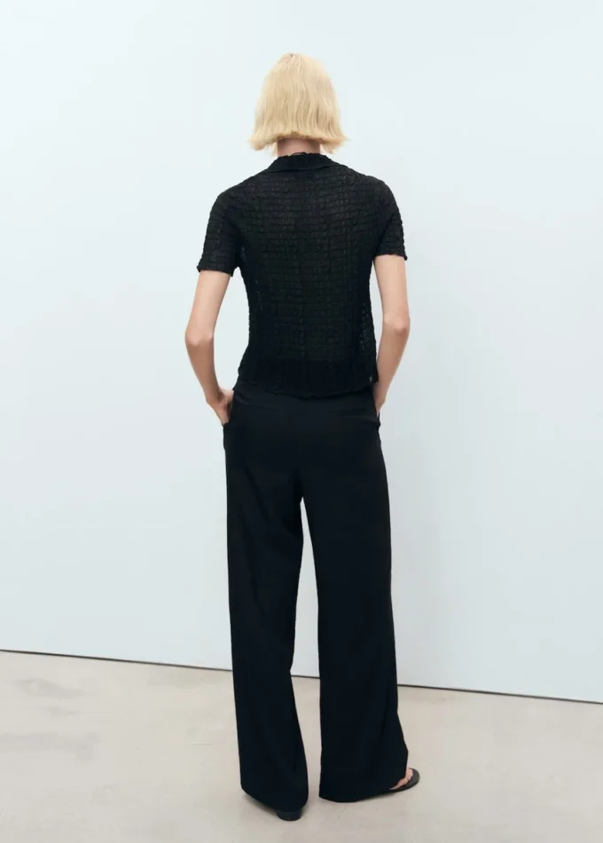 Pantalon large à plis Pantalon large à plis