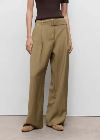 Pantalon paperbag avec ceinture